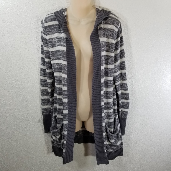 Roxy Sweaters - FINAL DROP Roxy Hoodie Cardigan Large Gray i88